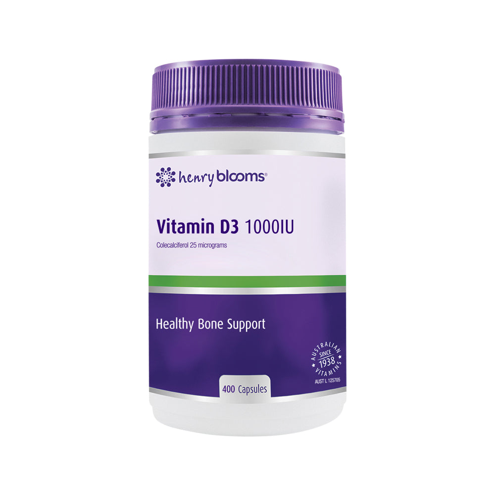 Henry Blooms Vitamin D3 1000 IU 400c