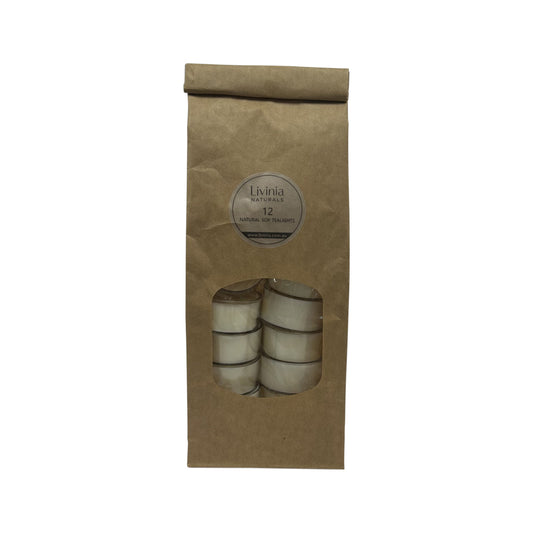 Livinia Naturals Soy Tea Light Candles x 12 Pack
