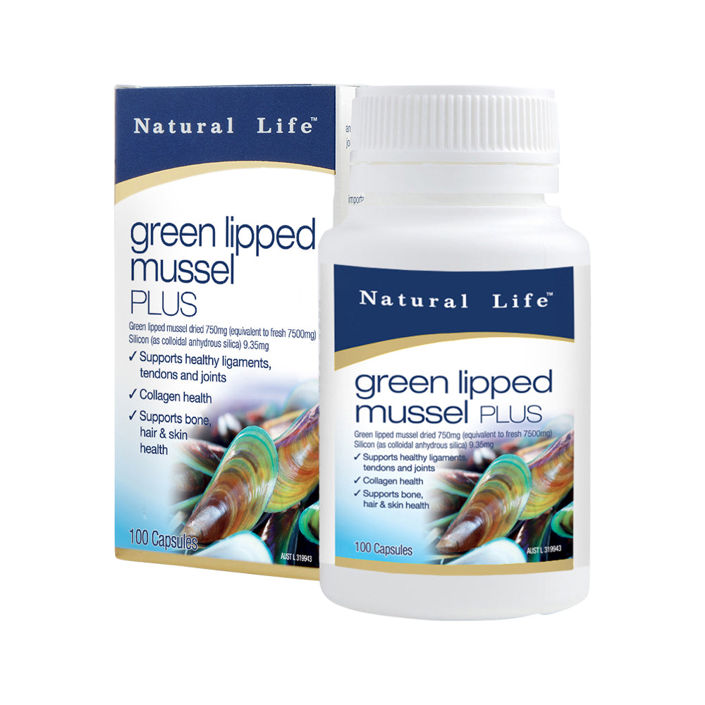 Natural Life Green Lipped Mussel PLUS 100c – Cosmetics Online