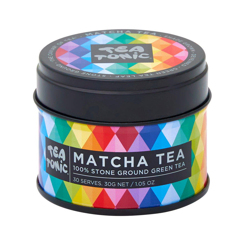 Tea Tonic Organic Matcha Green Tea Peach Tin 30g